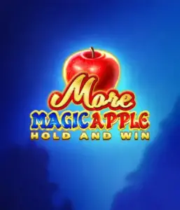 Step into the enchanting world of More Magic Apple Hold and Win Slot by 3 Oaks Gaming, showcasing a glistening red apple against a deep blue background. This graphic portrays the magical theme of the game. Ideal for lovers of magical themes, the vibrant color scheme and attractive design ensure it captures attention. 