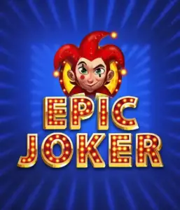 Experience the vibrant world of Epic Joker slot by Relax Gaming, featuring a mischievous joker with a flaming hairstyle set against a luminous blue background. This graphic depicts the joy and humor of classic slots, perfect for players who enjoy a nostalgic touch, providing a charming play experience.